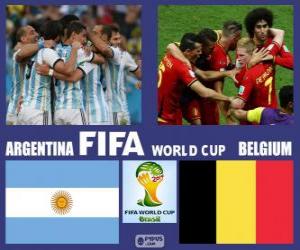yapboz Arjantin - Belçika, çeyrek finalde Brezilya 2014